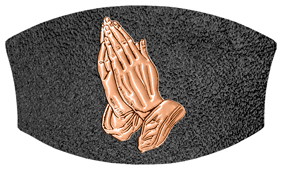 DNSWILL 516 CP SH BK Copper Praying Hands Shimmer Black 